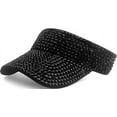 thumbnail image 1 of Dalrosia Shiny Rhinestones Sport Sun Visor Adjustable Summer Cap Visor Caps for Women Men, 1 of 7