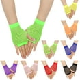 thumbnail image 1 of Dalrosia Short Fishnet Gloves Fingerless For Women Fish Net Mesh Emo Goth 80s Scene Accessories, 1 of 3