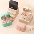 thumbnail image 1 of Dalrosia Small Jewelry Ring Box Mini Travel Jewelry Case Portable Ring Storage Case for Rings Earrings, Gifts for Women Girls, 1 of 6