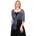 thumbnail image 1 of Dalrosia Sparkling Metallic Shawls and Wraps with Buckle for Evening Party Dresses Wedding Party, 1 of 1