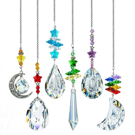 Dalrosia Suncatchers Crystal Chandelier Prism Hanging Ornament for Window Home Garden,Rainbow Maker Crystal Pendant