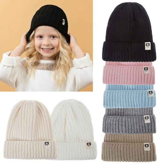 Dalrosia Toddler Beanie Baby Boys Girls Beanies Kids Winter Hats Children Knit Warm Caps for 4-8 Years