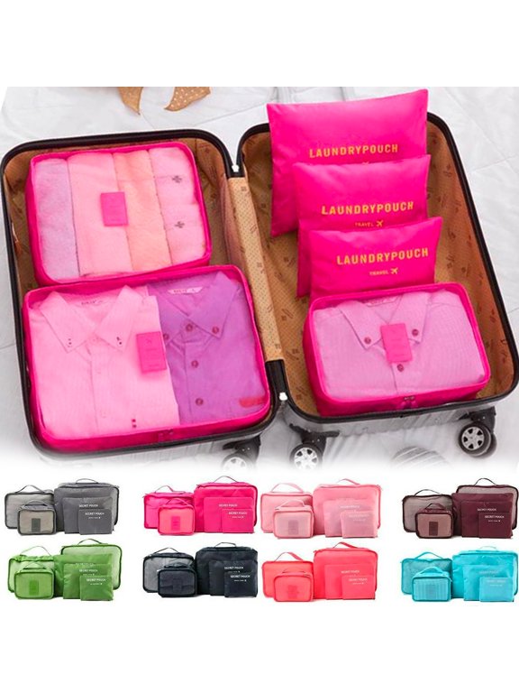 Travel Packing Organizers Cubes, 6 Pieces