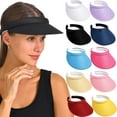 thumbnail image 1 of Dalrosia Visor Women Men Sun Hat Clip On Visors Adjustable Sport Wide Brim Cap, 1 of 8