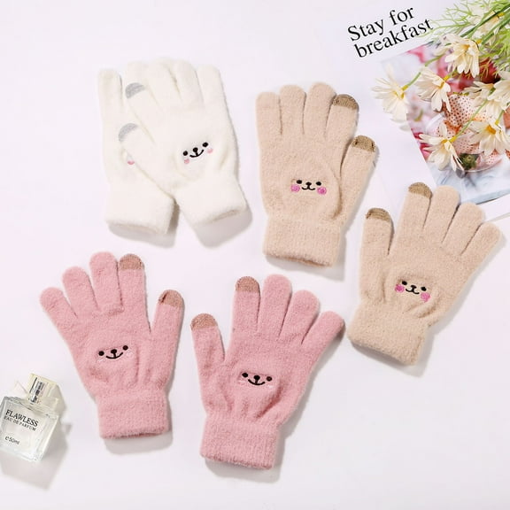 Dalrosia Winter Touchscreen Gloves, Warm Knit Gloves