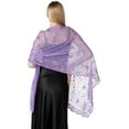 thumbnail image 1 of Dalrosia Women's Glittering Shawl Scarf Mesh Sequin Wedding Bridal Cape Fringed Evening Wraps Shawls, 1 of 3