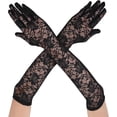 thumbnail image 1 of Dalrosia Women's Long Lace Floral Opera Gloves Wedding Bridal Gloves Bridal Dance Gloves Party Stretchy Elbow Length Gloves, 1 of 5