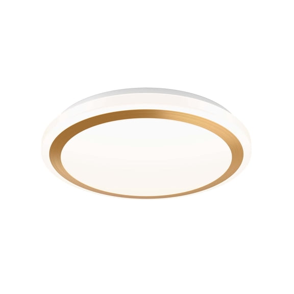 Open Box Dals Lighting Cfg13-Cc Ora 13" Wide Flush Mount Drum Ceiling Fixture - Gold
