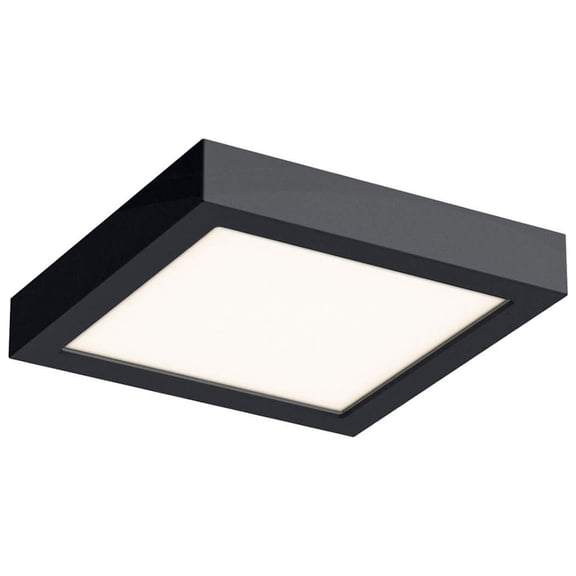 Open Box Dals Lighting Cfledsq06-Cc 6" Wide Led Flush Mount Square Outdoor Ceiling Fixture - Black