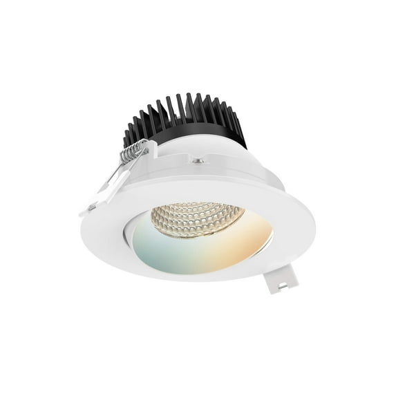 Dals Lighting Dcp-Gbr35 Excel Pro 3-1/2" Integrated Led Adjustable Recessed Trim - White