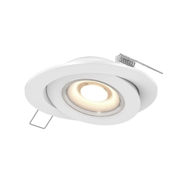 Dals Lighting Fgm4-3K Flat Gimbal 4" Adjustable Led Canless Recessed Fixture - White
