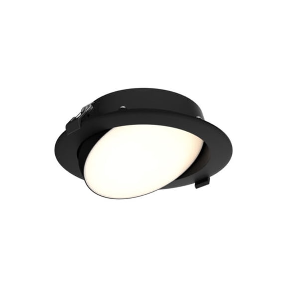Open Box Dals Lighting Gpn6-Cc Fusion 6" Integrated Led Adjustable Canless Recessed Light - Black