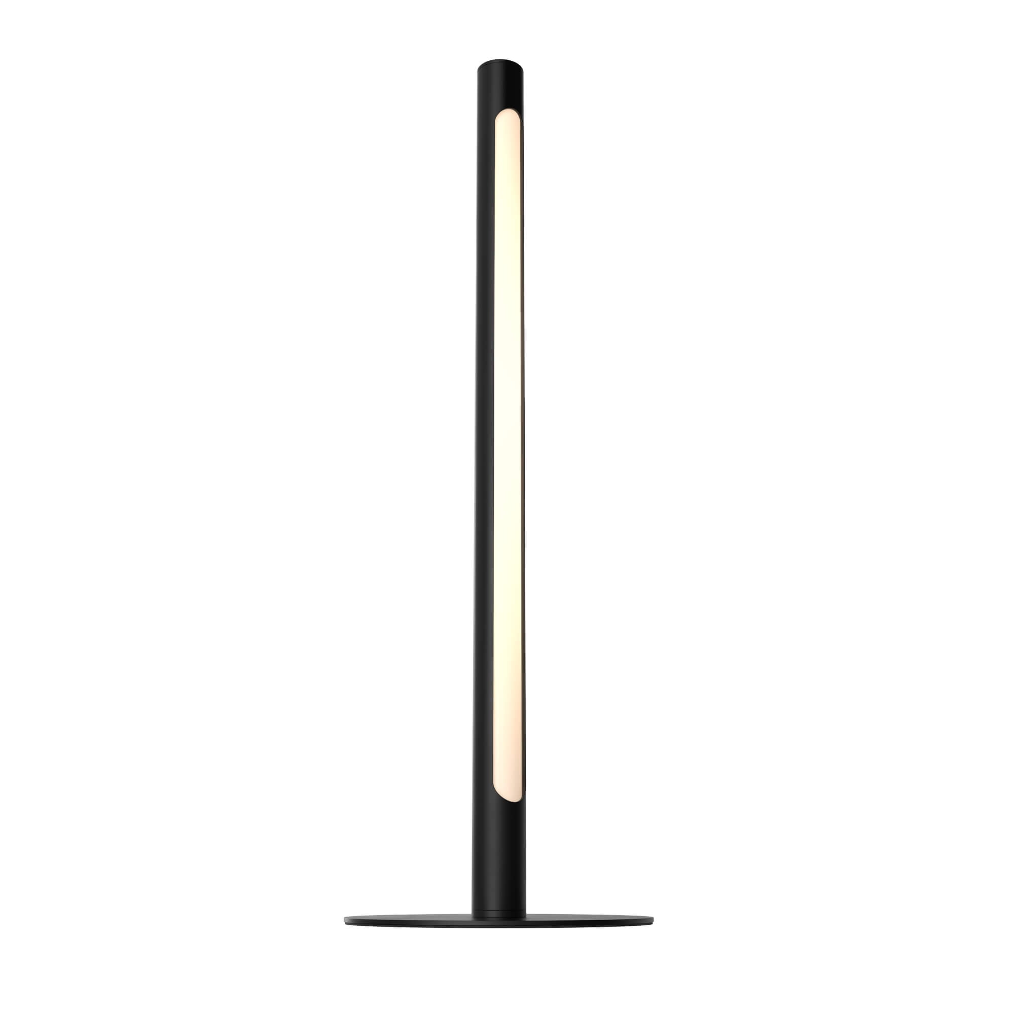20" Black Aluminum Cordless Adjustable Smart LED Table Lamp