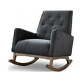 thumbnail image 1 of Dalston Tight Back Microfiber Indoor Nursery Rocking Chair in Dark Gray, 1 of 5