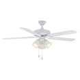 thumbnail image 1 of Wind River Ceiling Fans WR1422W 52 in. Dalton 3-Light Uni Pack Ceiling Fan, White, 1 of 4