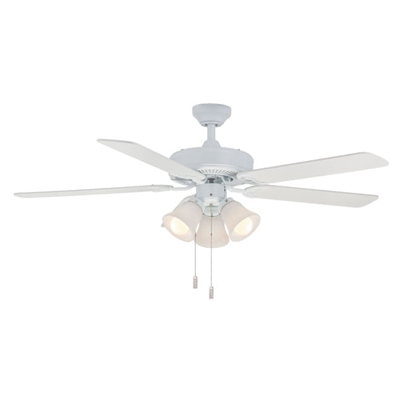 Wind River Ceiling Fans WR1422W 52 in. Dalton 3-Light Uni Pack Ceiling Fan, White
