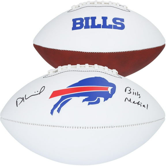 Dalton Kincaid Buffalo Bills Autographed White Panel Football with "Bills Mafia" Inscription - Fanatics Authentic Certified