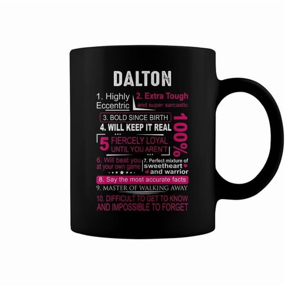 Dalton Name Gift Dalton V2 Coffee Mugs