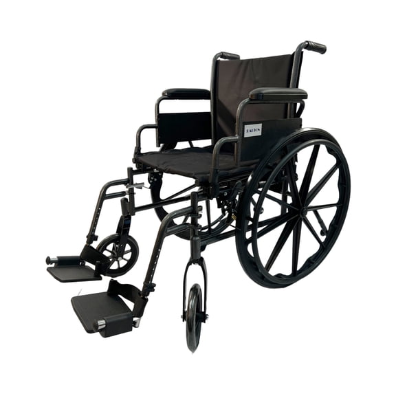 Dalton eLite-16" Lightweight wheelchair with footrests and anti-tippers, Weight limit: 250lbs