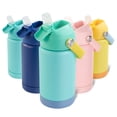 thumbnail image 1 of Daluvenix Kids Water Bottle with Straw Lid 12oz，Leakproof toddler Water Bottle for School, Insulated Stainless Steel Water Bottles for Kids BPA Free, Mix2, 1 of 9