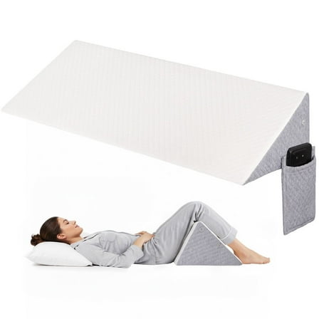 Daluvenix Bed Wedge Pillow for Headboard Mattress Gap Filler(0-7") Bed Wedge for Gap Between Your Headboard and Mattress Queen Size 60''x10''x6''