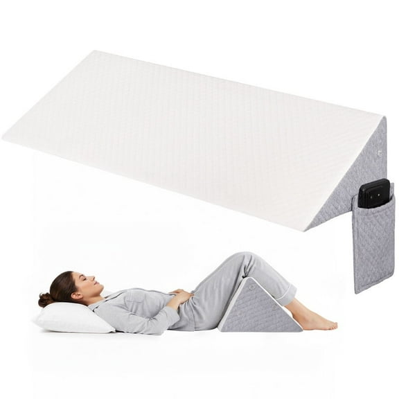 Daluvenix Bed Wedge Pillow for Headboard Mattress Gap Filler(0-7") Bed Wedge for Gap Between Your Headboard and Mattress Queen Size 60''x10''x6''