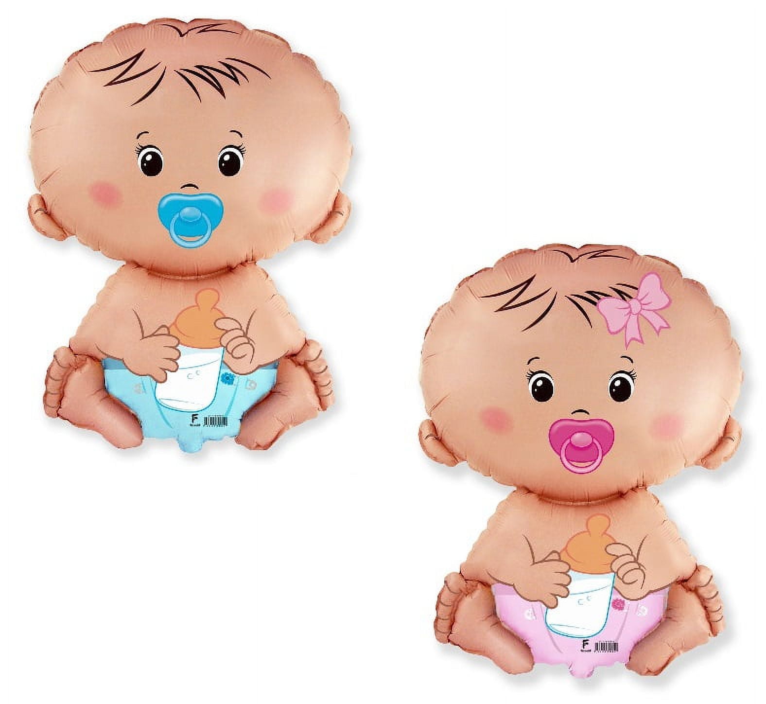 DalvayDelights Baby BOY Girl Shape Gender Reveal Diaper Welcome 24" Baby Shower Mylar Balloon Cute