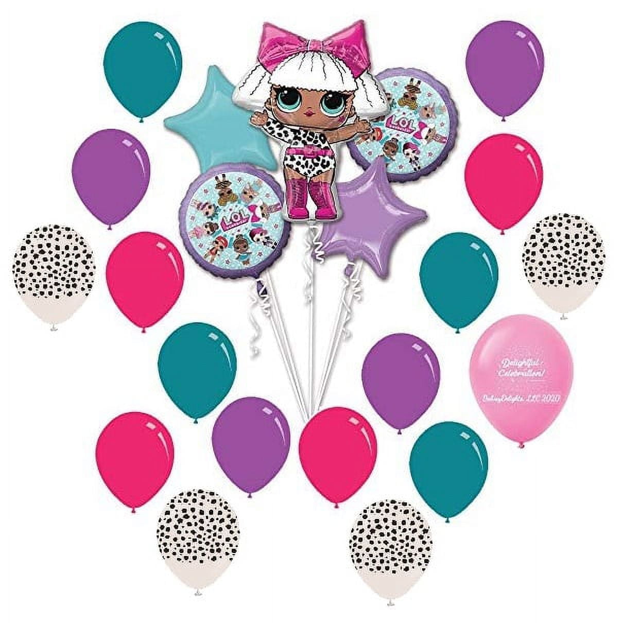 ANAGRAM DalvayDelights Birthday Party L.O.L. Suprise Surprise Diva Balloons Bouquet Decorations Supplies Bundle XL SUPERSHAPE