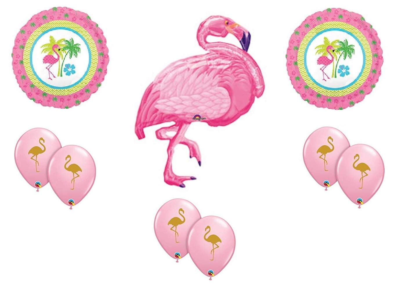 ANAGRAM DalvayDelights Flamingo Pink Tropical Luau Party Balloons Decoration Supplies Ocean Beach Hula