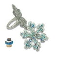 thumbnail image 1 of DalvayDelights Frozen 2 Snowflake Winter Party Favors Glittery Holographic Cupcake Toppers Rings 25 Pieces, 1 of 1