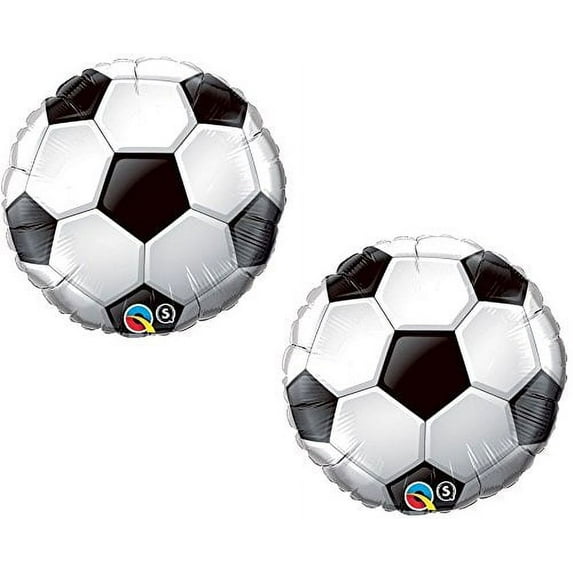 DalvayDelights Soccer Sports Ball World Cup Game (2) 18" Birthday Party Decor Mylar Balloons