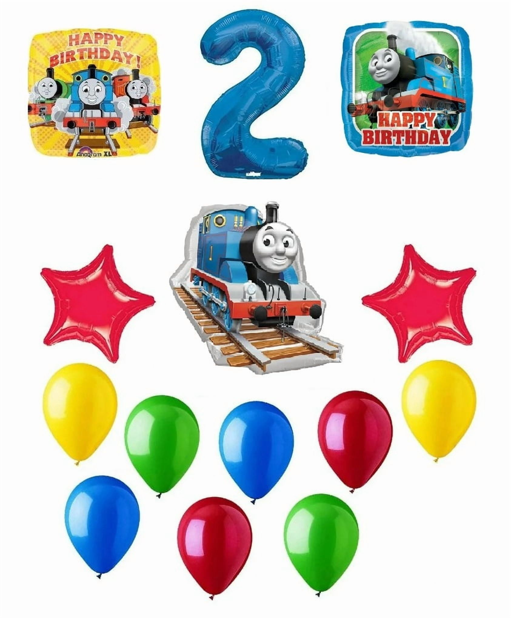 ANAGRAM DalvayDelights Thomas The Train Engine 2nd Birthday Party Supplies and Balloon Decorations