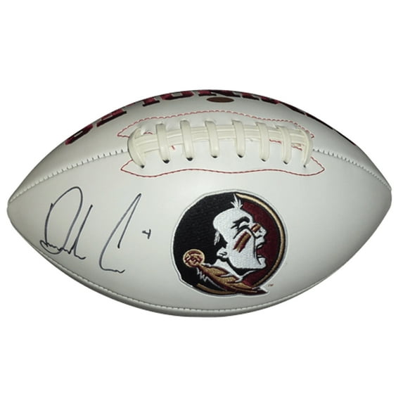 Dalvin Cook Autographed Florida State FSU Seminoles Logo Football - JSA Witness, DC Holo