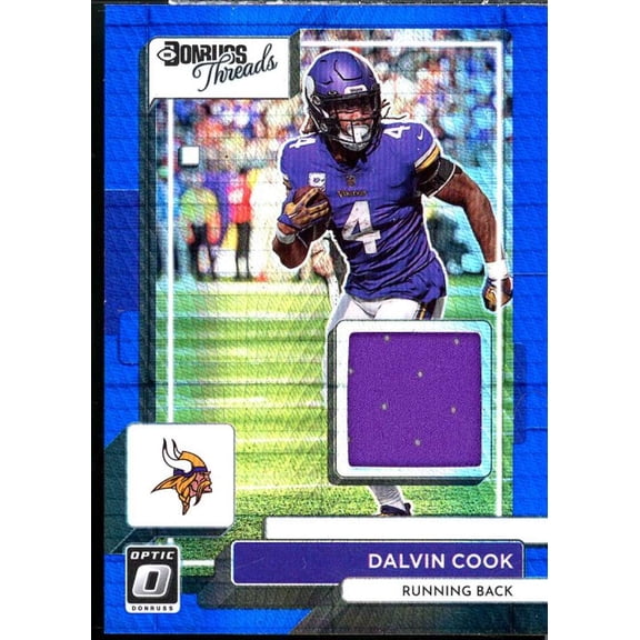 Dalvin Cook Card 2022 Donruss Optic Donruss Threads Blue Hyper #8