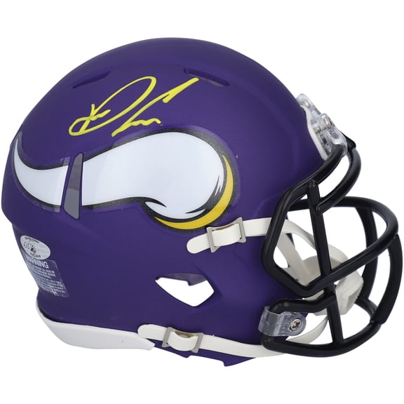 Dalvin Cook Minnesota Vikings Autographed Riddell Speed Mini Helmet