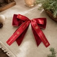 thumbnail image 1 of Dalxymotic Christmas Bow Ornament, Holiday Ribbon Decor Accent, Festive Party Styling Piece, Easy Hanging Home Decor, Christmas Bow Decoration for Tree, Wreath, Door, Mantel, 1 of 5