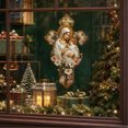 thumbnail image 1 of Dalxymotic Christmas Cross Ornament, Wooden Vintage Jesus Hanging Pendant Decor, Holiday Decorative Accent, Christmas Decorations Indoor Outdoor for Tree, Mantel, Shelf, Wall, 1 of 6
