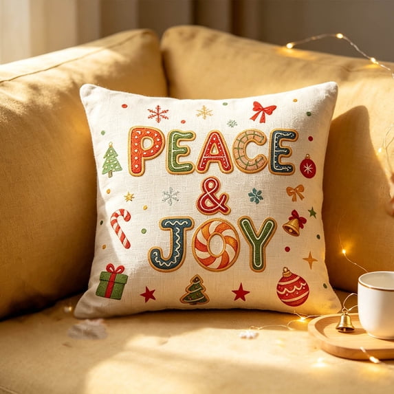 Dalxymotic Christmas Cushion Cover, Xmas Soft Throw Pillow Case, Christmas Decorations Indoor Outdoor, Winter Decor Indoor, Holiday Home Decoration for Sofa, Bed, Couch, Chair
