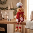 thumbnail image 1 of Dalxymotic Christmas Gingerbread Ornaments, Decorative Wooden Bead Figurines, European Toy Decorations, Christmas Decorations Indoor Outdoor Winter Decor for Home, Mantel, Shelf, 1 of 7