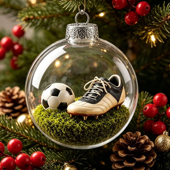 Dalxymotic Christmas Glass Ornament Set, Clear Plastic Christmas Balls, Xmas Tree Hanging Ornament, Glass Ornament Set for Christmas Tree, Home, Mantel, Living Room, Office