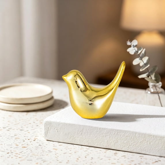 Dalxymotic European Bird Figurine Statue, Modern Model Home Decorative Statue, Entryway Living Room Shelf Decor, Bird Ornament for Entryway, Living Room, TV Cabinet, Home, Shelf
