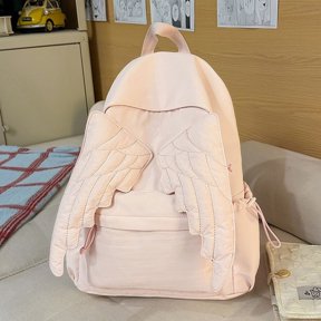 Dalxymotic Solid-Color Canvas Bag, Kawaii Quilted Daypack, Cute Music Note Backpack, Large Capacity Casual Bag, Novelty Music Theme Bag, Casual Daypack for Travel, Commute, Outdoor, Park