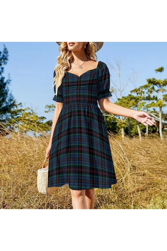 Daly Tartan Pattern Irish Plaid Sleeveless Dress Woman's evening dress Summer women's clothing women clothing 2024 new arrivals