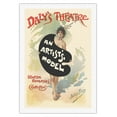 thumbnail image 1 of Daly’s Theater - An Artist’s Model - George Edwardes’ Company - Vintage Theater Poster by Julius Mendes Price c.1895 - Fine Art Rolled Canvas Print 27in x 40in, 1 of 4