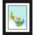 thumbnail image 1 of Dalyan, Volkan 12x14 Black Ornate Wood Framed with Double Matting Museum Art Print Titled - Bird and Girl, 1 of 4