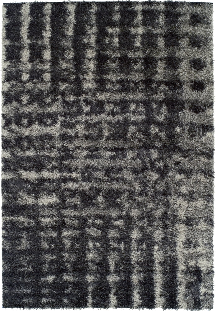 Dalyn Arturro Shag Area Rug AT4 At4 Ash Ash Grid Blocked 3' 3