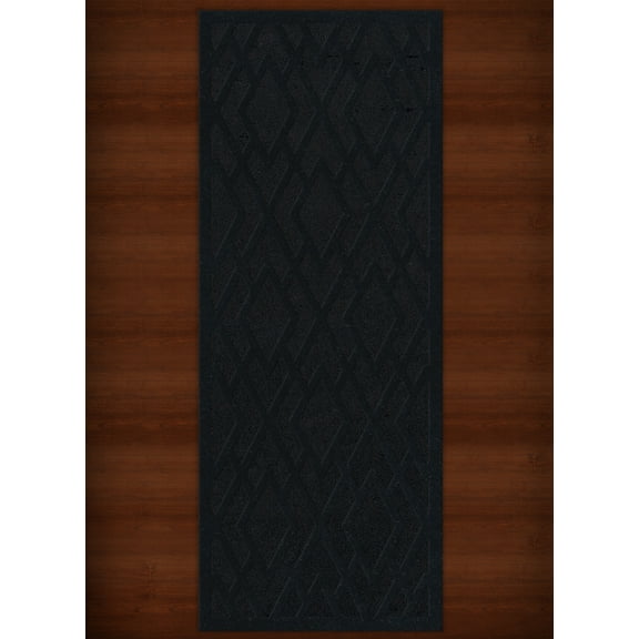 Dalyn Dover Area Rug DV1 Dv1 Black Diamond Lines 2' 6" x 10' Rectangle