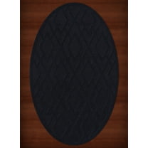 Dalyn Dover Area Rug DV1 Dv1 Black Diamond Lines 4' x 6' Oval