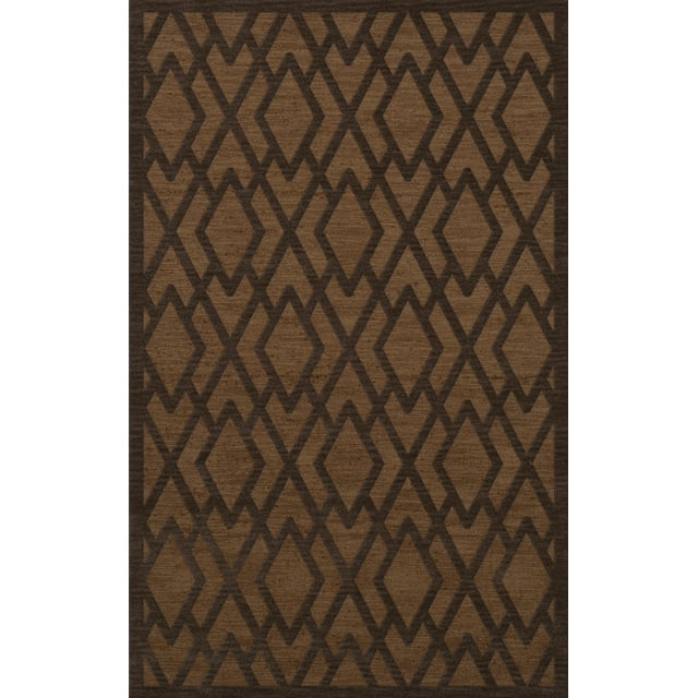 Dalyn Dover Area Rug DV1 Dv1 Caramel Diamond Lines 4' x 6' Rectangle