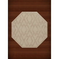 Dalyn Dover Area Rug DV1 Dv1 Linen Diamond Lines 6' x 6' Octagon